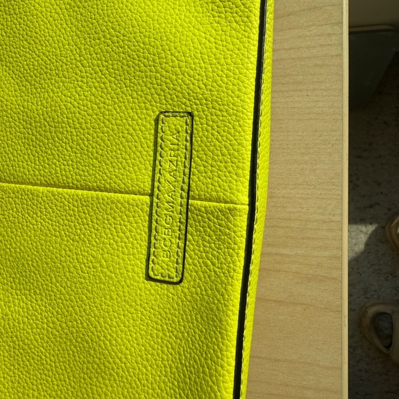 BCBGMaxAzria Bold Yellow Wristlet neon in Great condition minor marks see pics - Picture 3 of 16